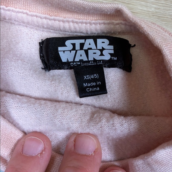 Star Wars Tie Dye Pink Loungewear Set - Top 4/5, Bottom 6/6X Baby Yoda PRECIOUS - Picture 2 of 8